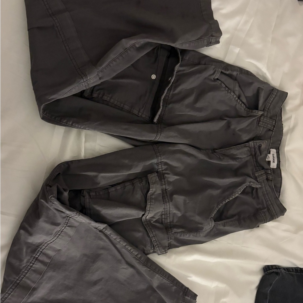 Garage Women Charcoal Cargo Pant